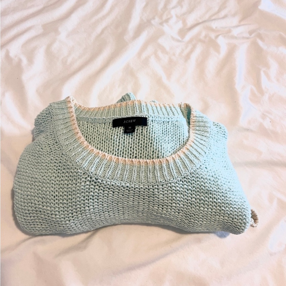 J. Crew womens knit sweater (Sea island blue)
